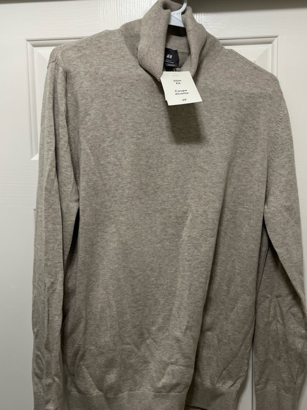 H&M Men’s Heather Taupe Turtleneck Sweater